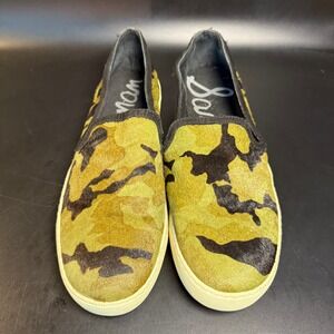 Sam Edelman Women's Camouflage Print Pony Hair Slip On Sneakers Shoes - Size 10M
